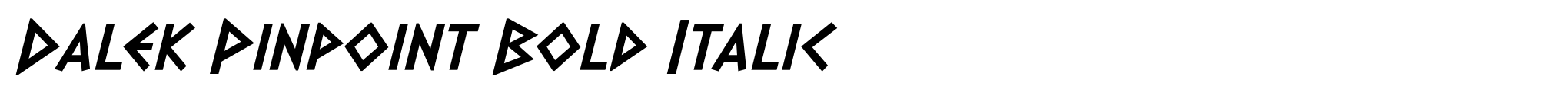 Dalek Pinpoint Bold Italic image